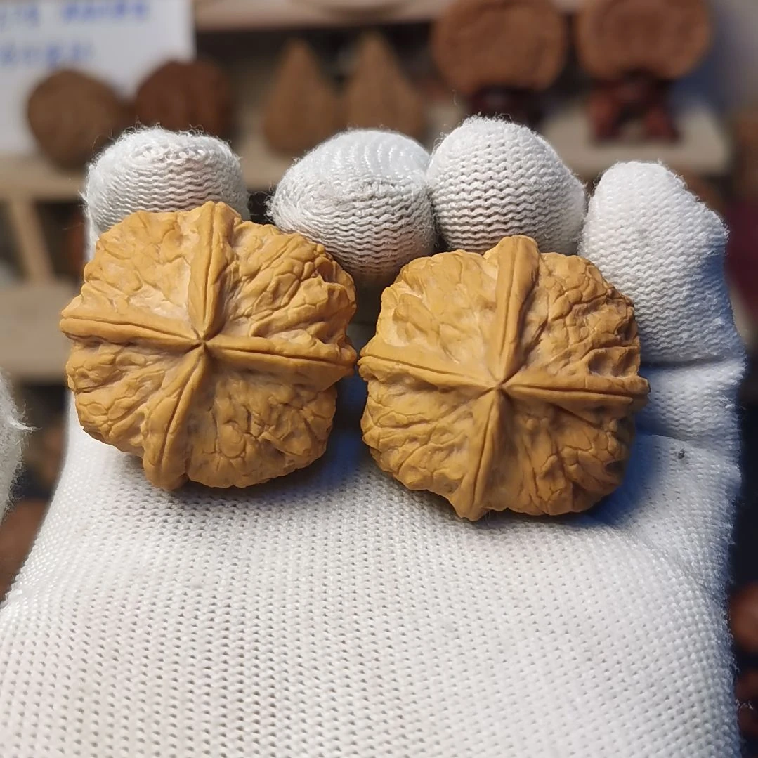 核桃文玩核桃高端小众云铁四棱ZY包35-36尺