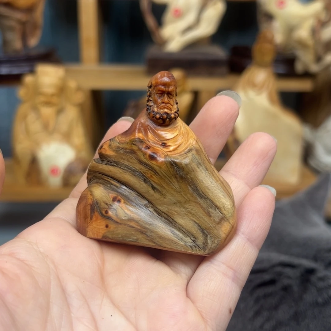 木王*阳崖柏木摆件手把件