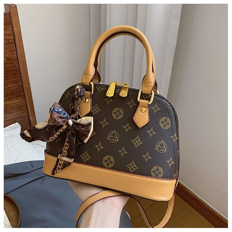 复古贝壳经典复古PVC时尚洋气百搭手提单肩斜挎女包