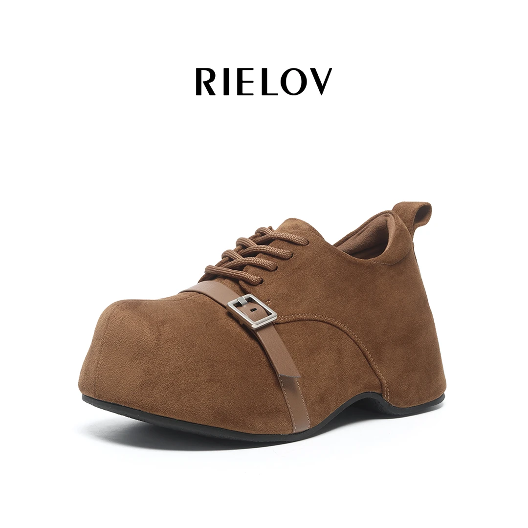 【RIELOV●大雯●袋鼠】增高7.5cm时尚潮流百搭女士休闲鞋25HB908-1