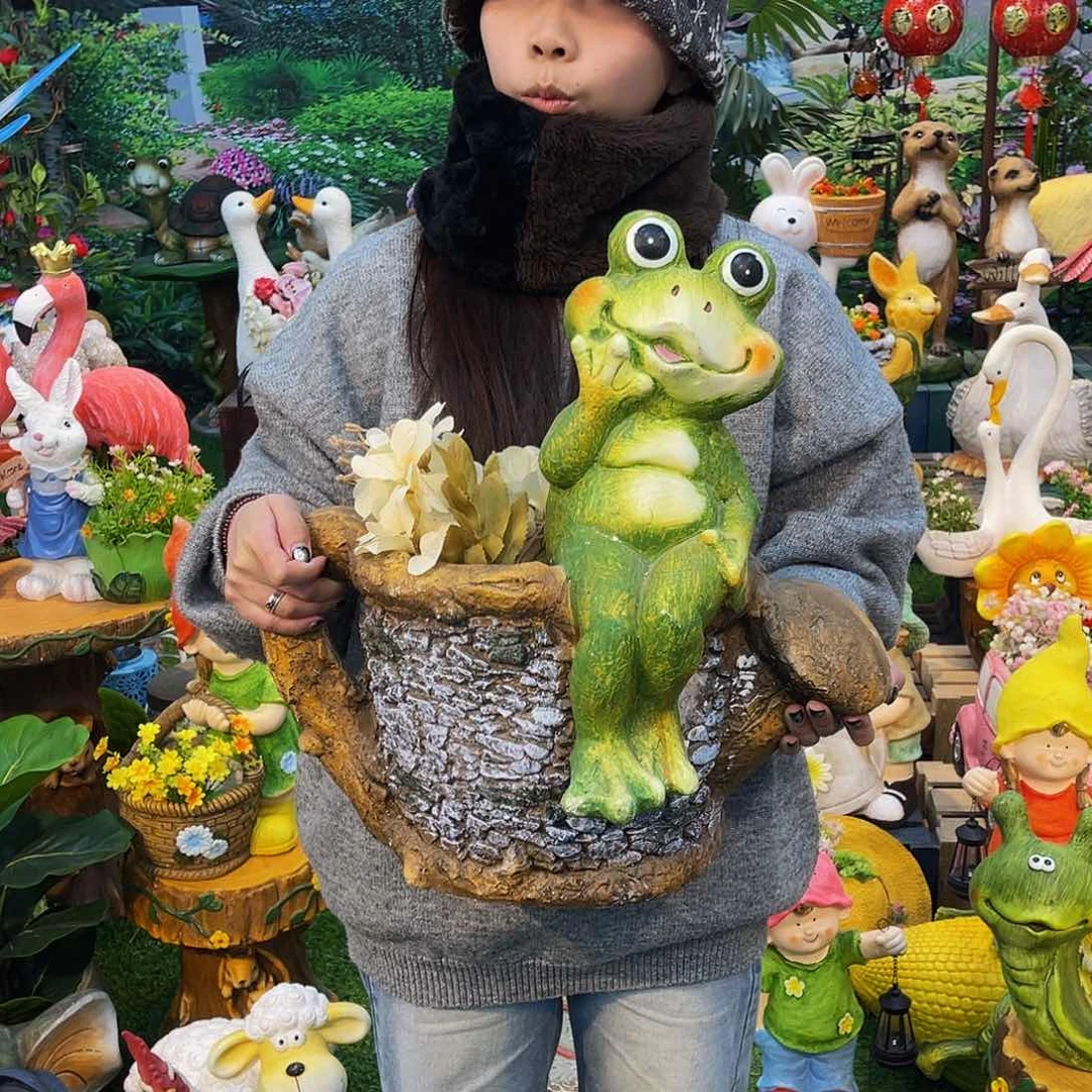 红陶花园庭院摆件&000&