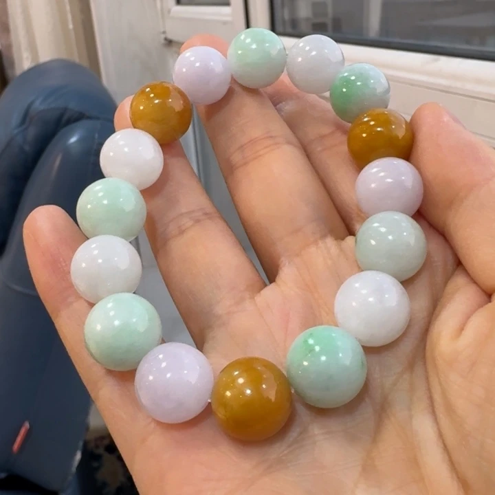 翡翠未镶嵌颈饰手串