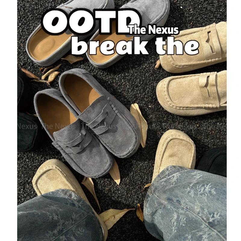 The Nexus Footwear街头小众一脚蹬极简复古勃肯鞋休闲软底穆勒鞋