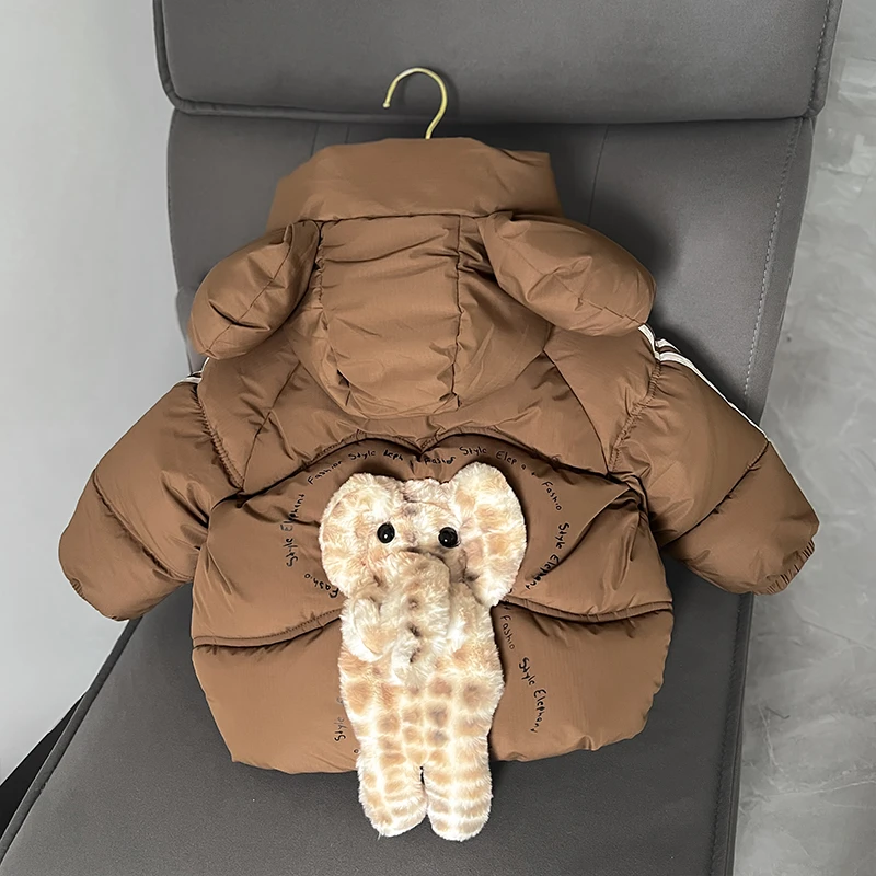 小童羽绒棉衣男童棉服冬季儿童加厚卡通棉袄宝宝冬装洋气保暖外套