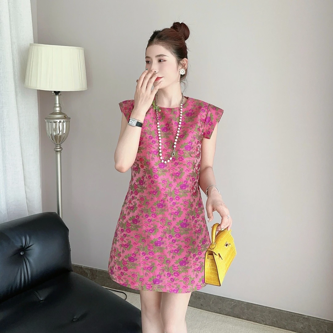 妮子严选气质国风旗袍连衣裙8080