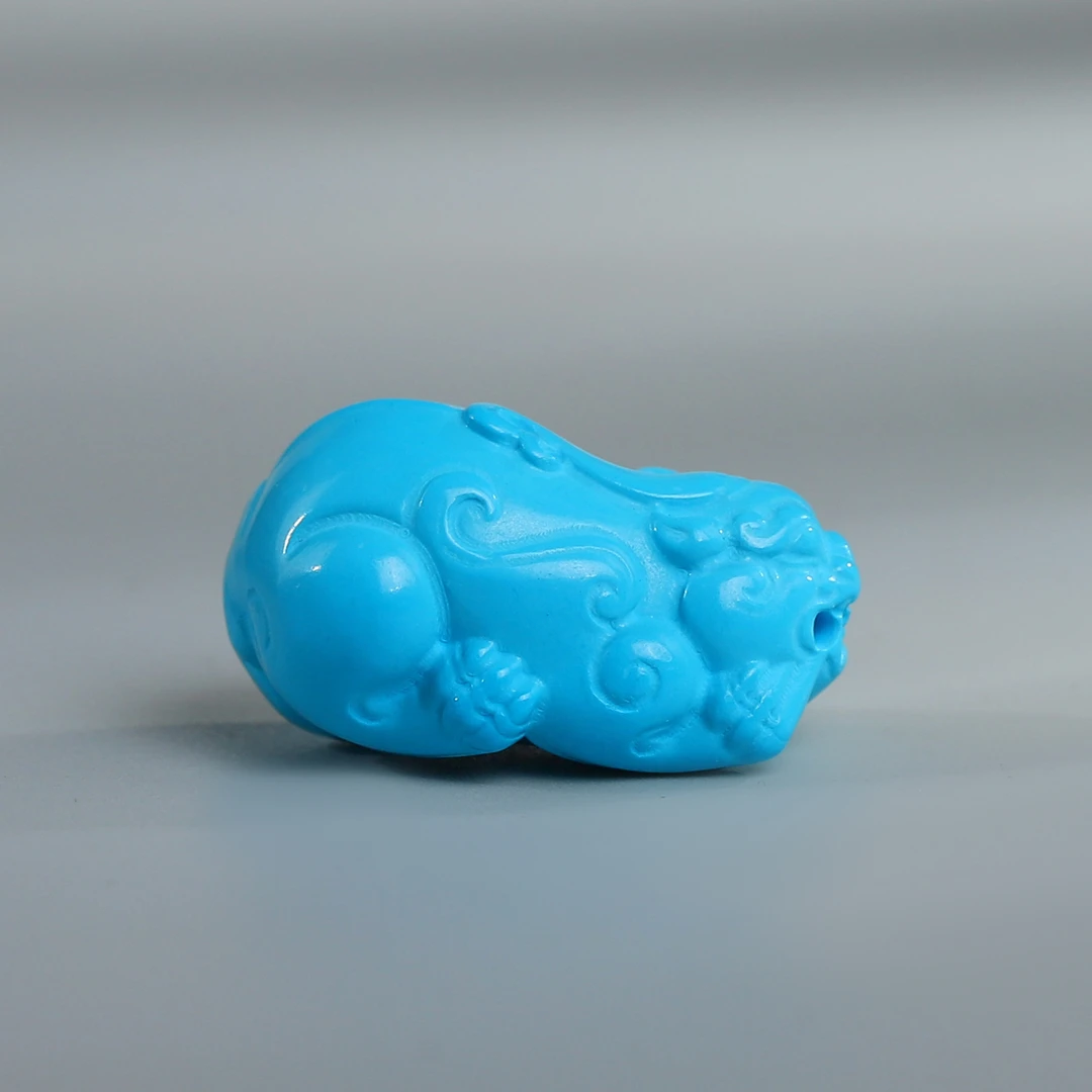 精品瓷高蓝色貔貅挂件吊坠手串项链提溜侧挂经典百搭DIY配件配饰