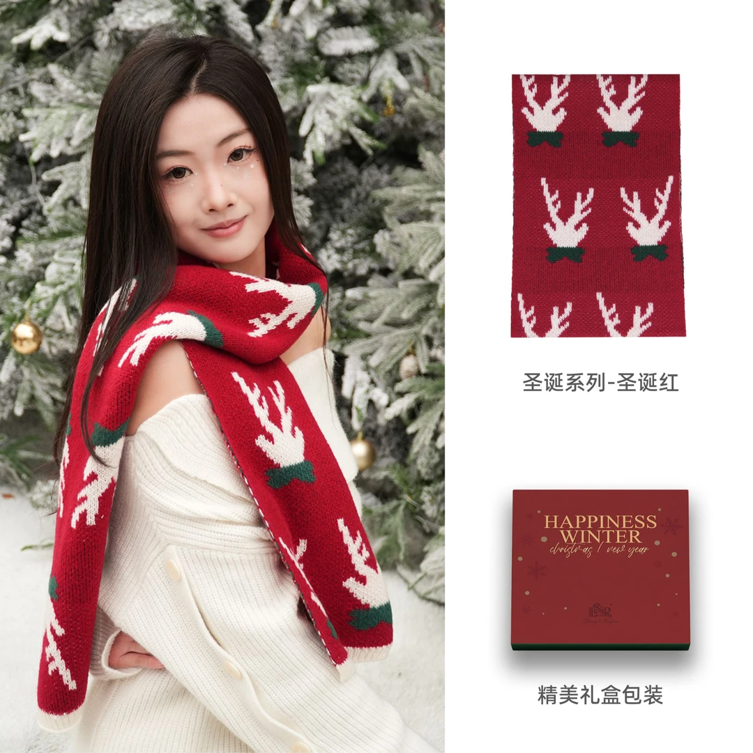 莱克诗瑞·轻松熊围巾冬季26新款本命年高级感围脖女元旦新年礼物