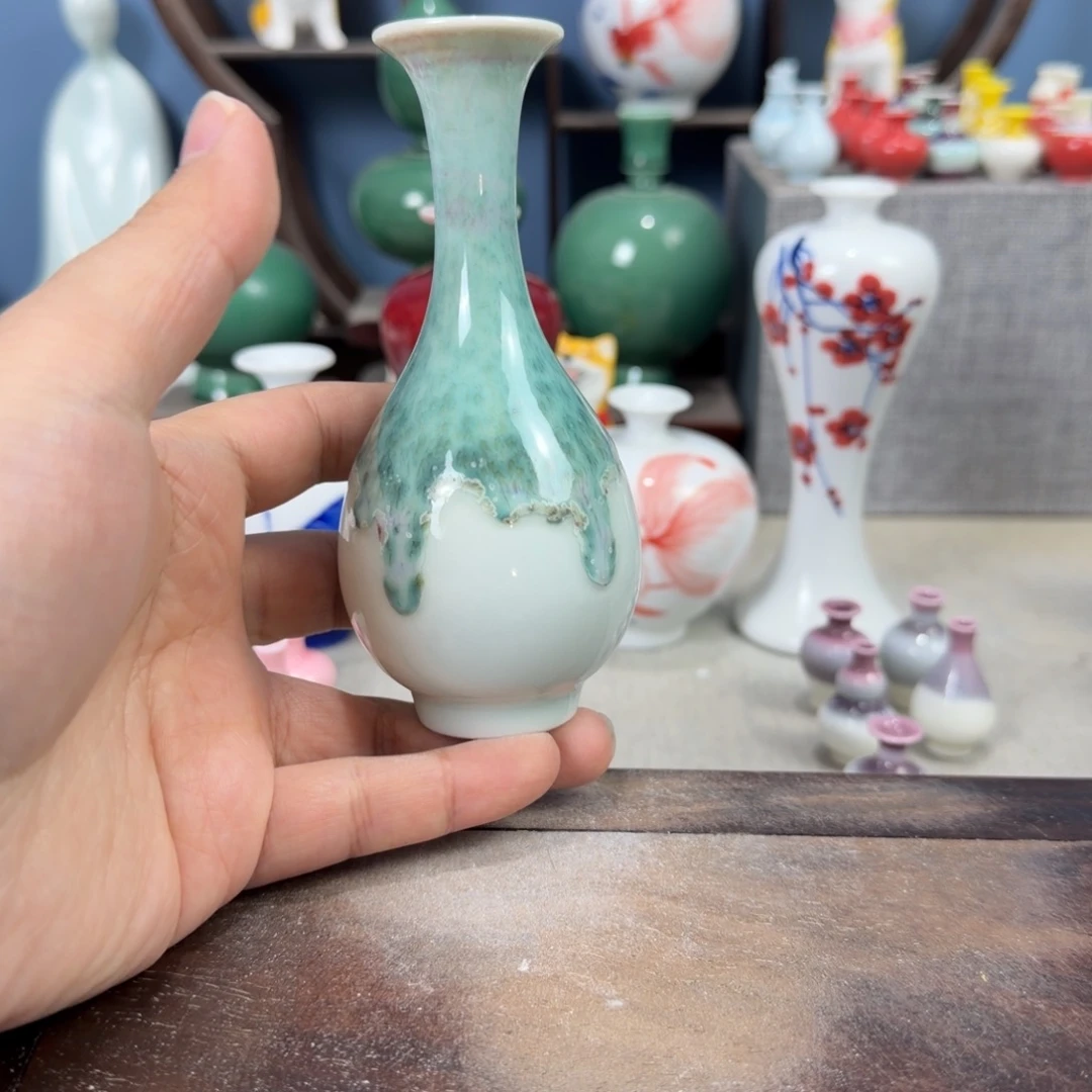 陶瓷手工小花器摆件