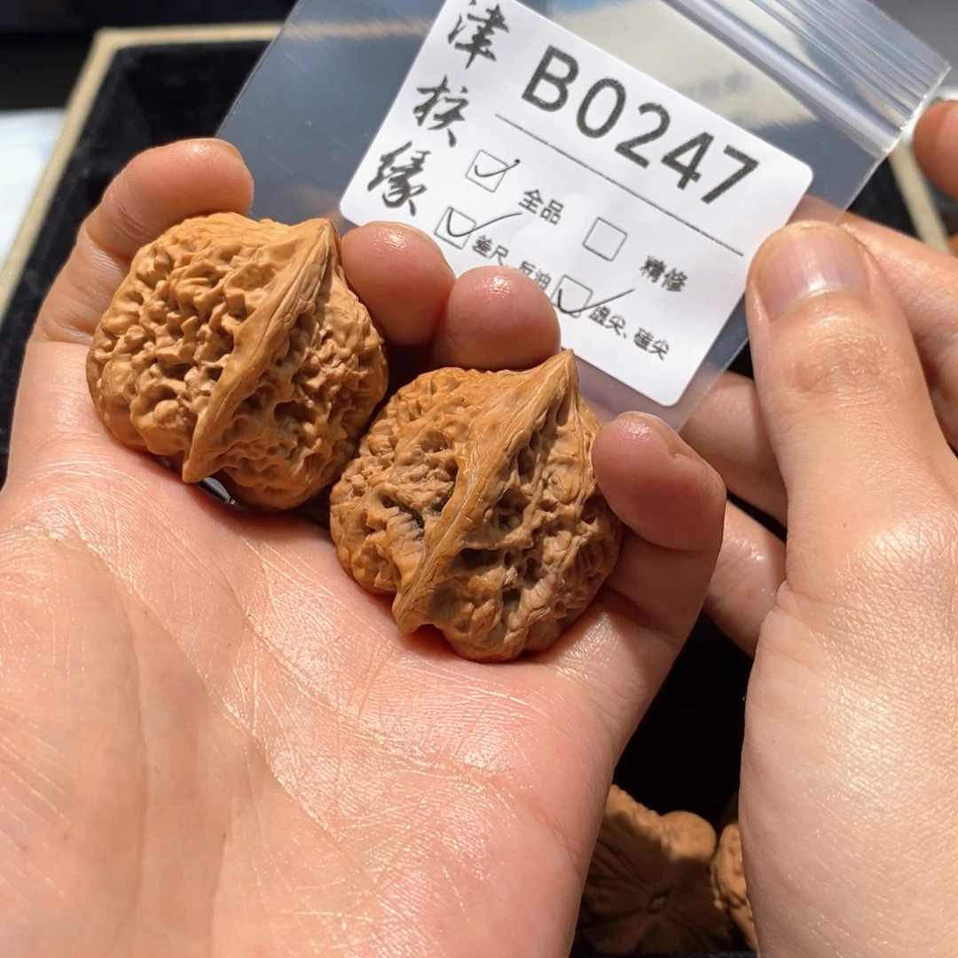 文玩核桃把件b0247将军膀全品白茬体验