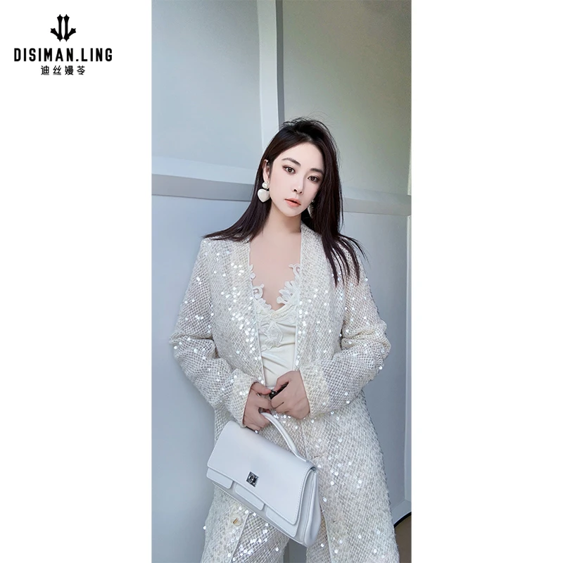 迪丝嫚苓杏色小香风外套气质轻奢时尚复古法式小众设计感原创设计