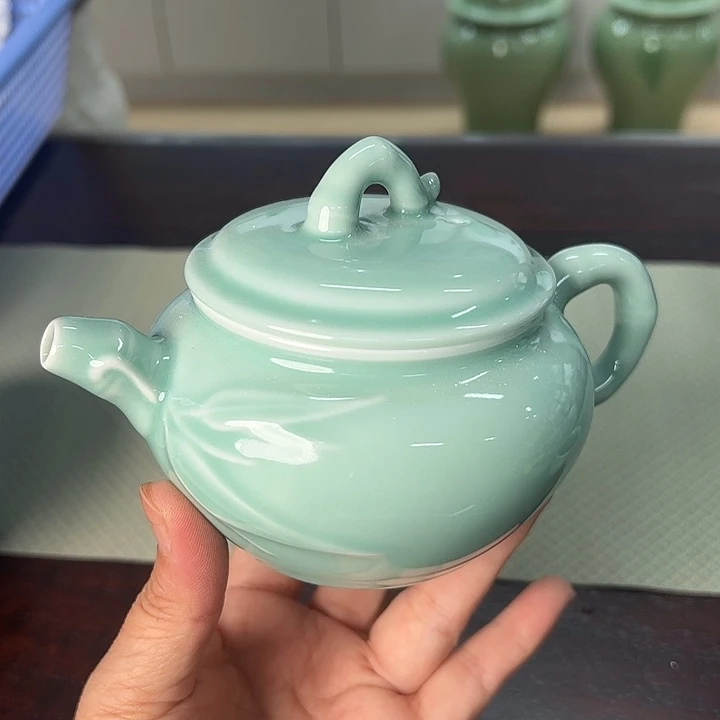 龙泉云间青瓷小米茶器