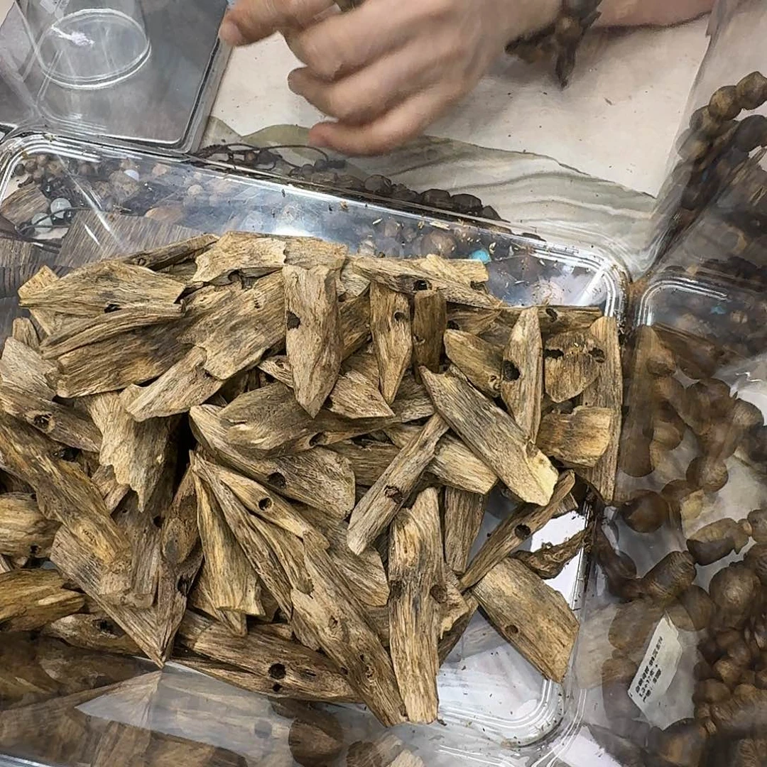 沉香沉香碎屑白棋母树原材料 50 克