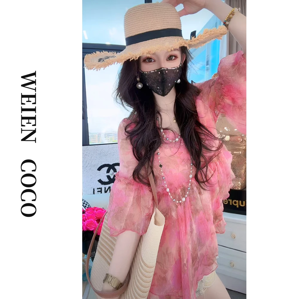 【薇恩COCO】时尚女装蕾丝上衣显瘦气质时尚百搭S4418