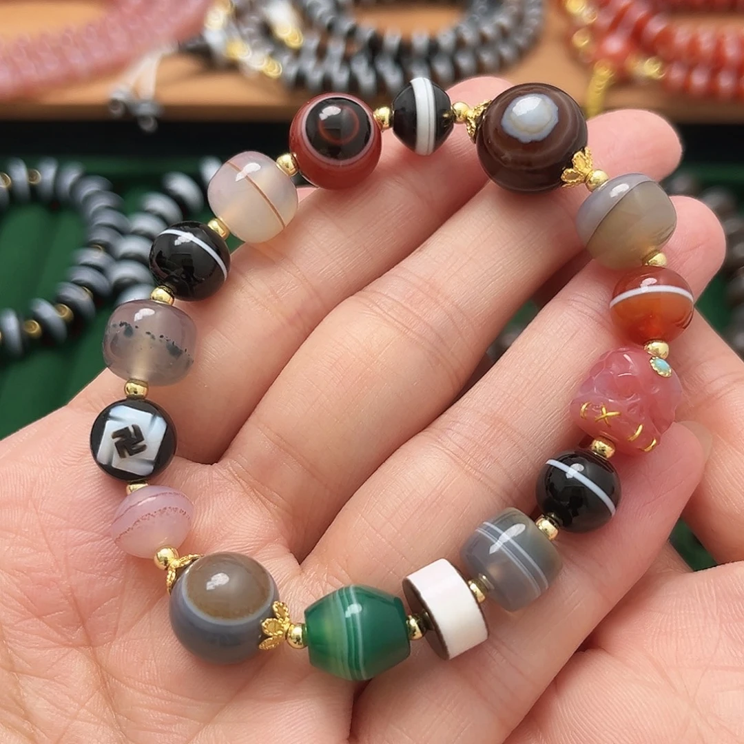 玛瑙/玉髓合金手串