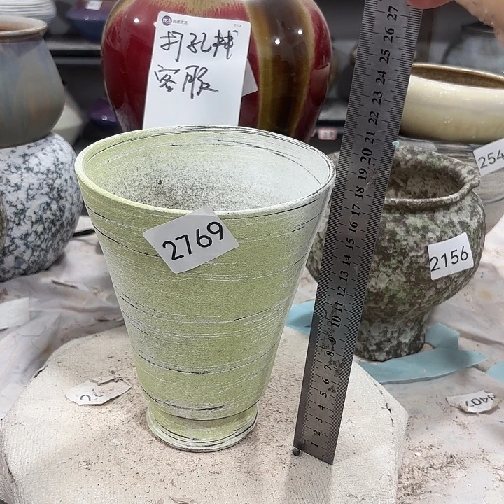 摆件高18，口14，无孔瑕疵处理，2769
