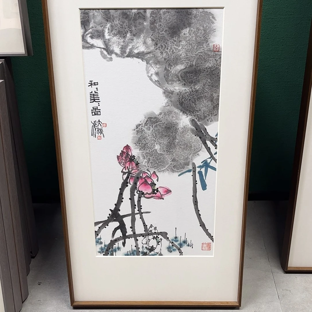 国画张彬带框精装裱福利