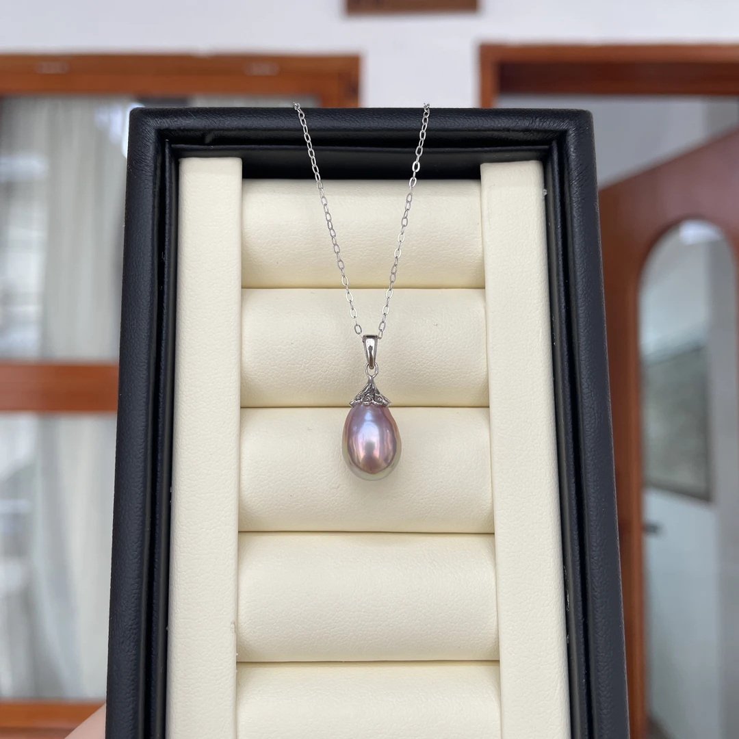 【小茄子】9-11mm天然珍珠吊坠极光无瑕时尚精致耐看多样性发一