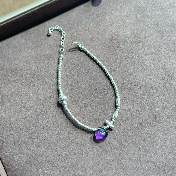 925银手链 925银手链紫色系