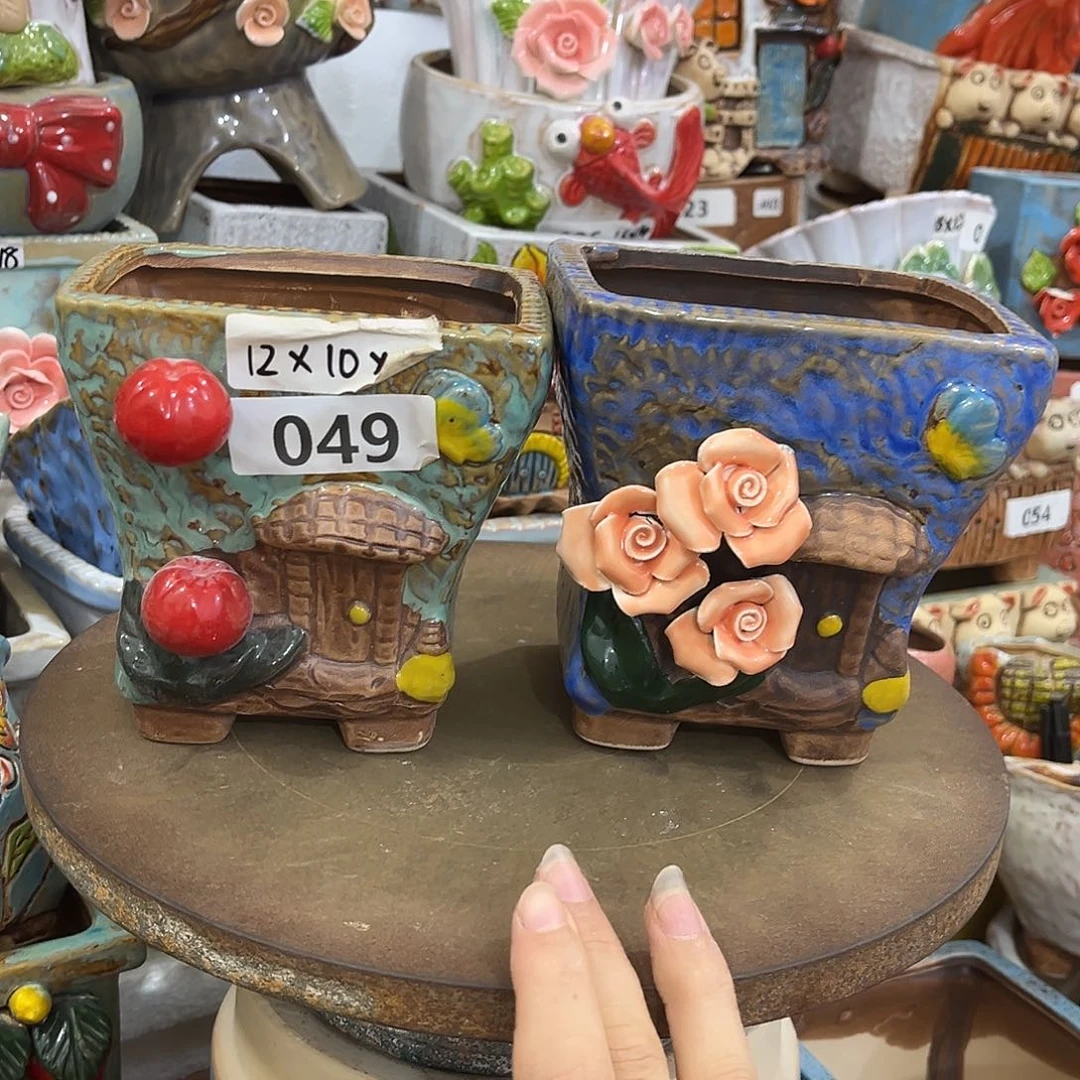 粗陶多肉花盆花盆