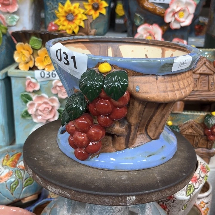 紫砂花盆粗陶材质多肉花盆