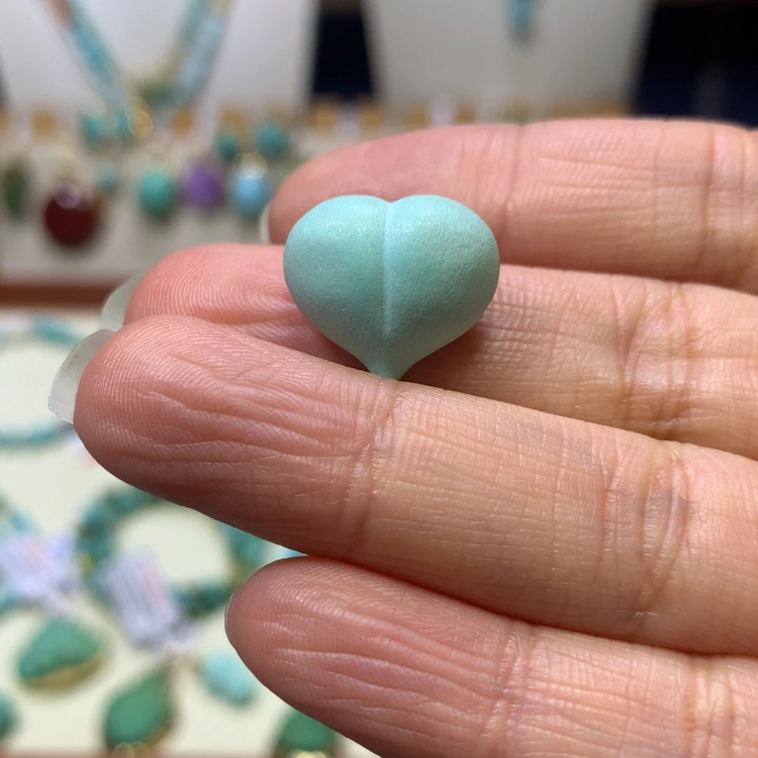 绿松石未镶嵌吊坠