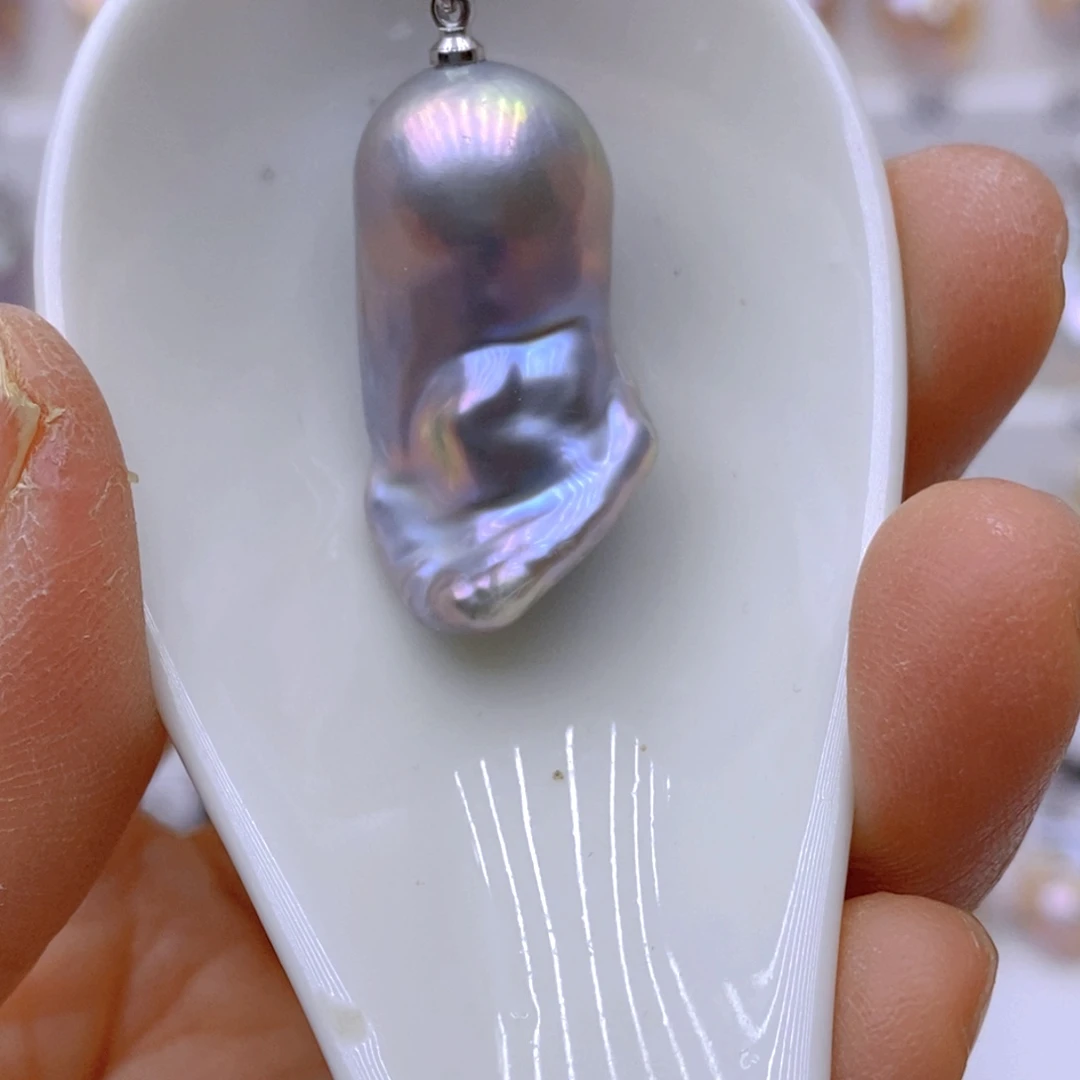 颈饰淡水珍珠银S925镶嵌