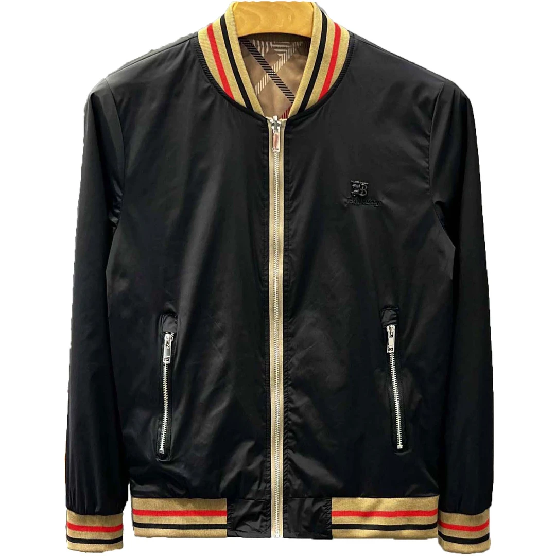 埃卢涅芬高端男士棒球领休闲夹克衫秋冬季潮时尚修身痞帅青年刺绣