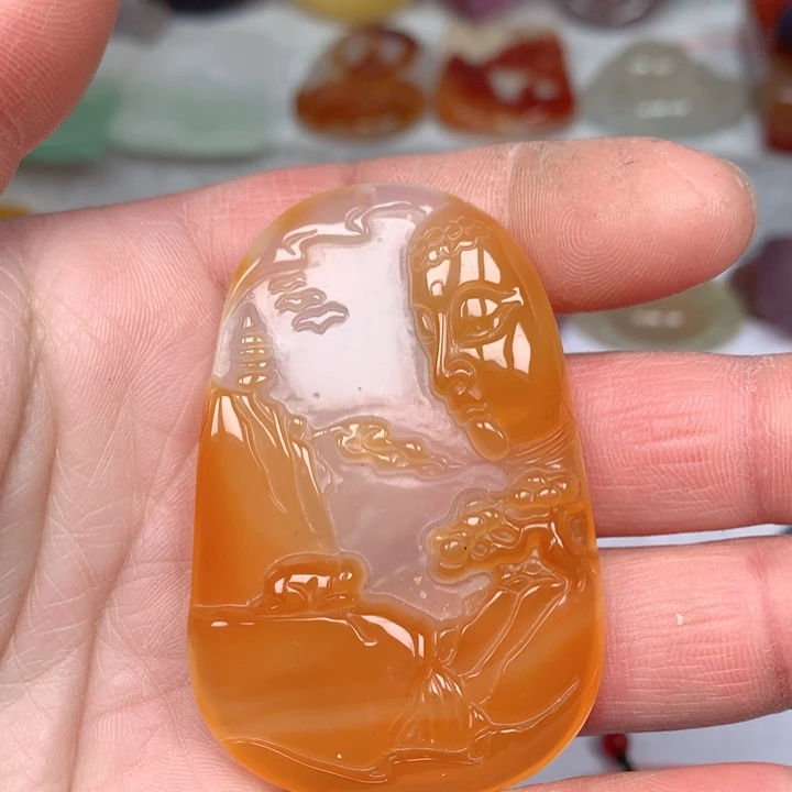 玛瑙/玉髓颈饰未镶嵌❤️****