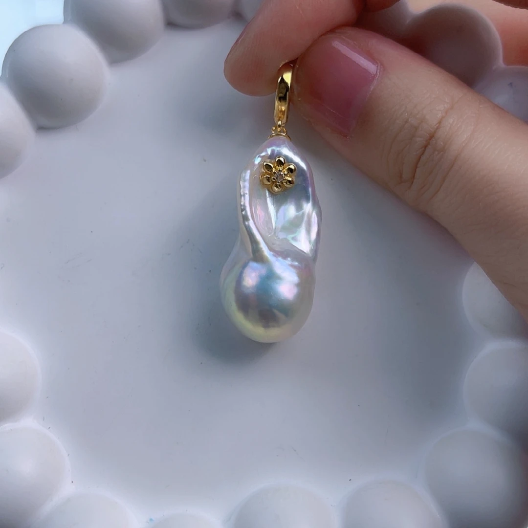 淡水珍珠吊坠(不含链)未镶嵌