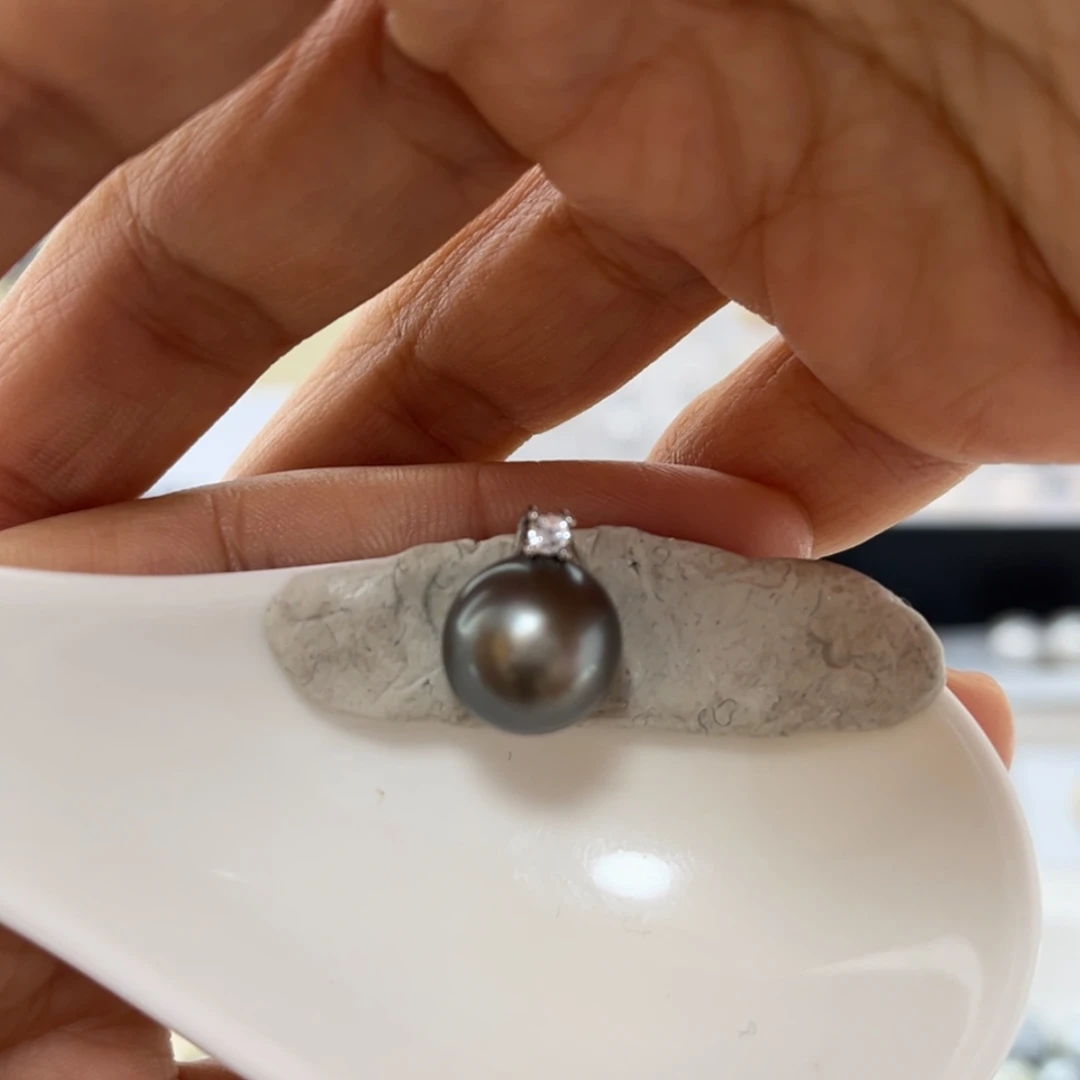 【闪购商品】海水珍珠颈饰银S925镶嵌11-12mm