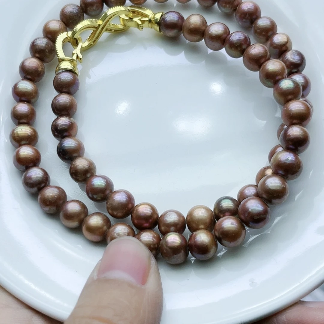 淡水珍珠颈饰钛钢