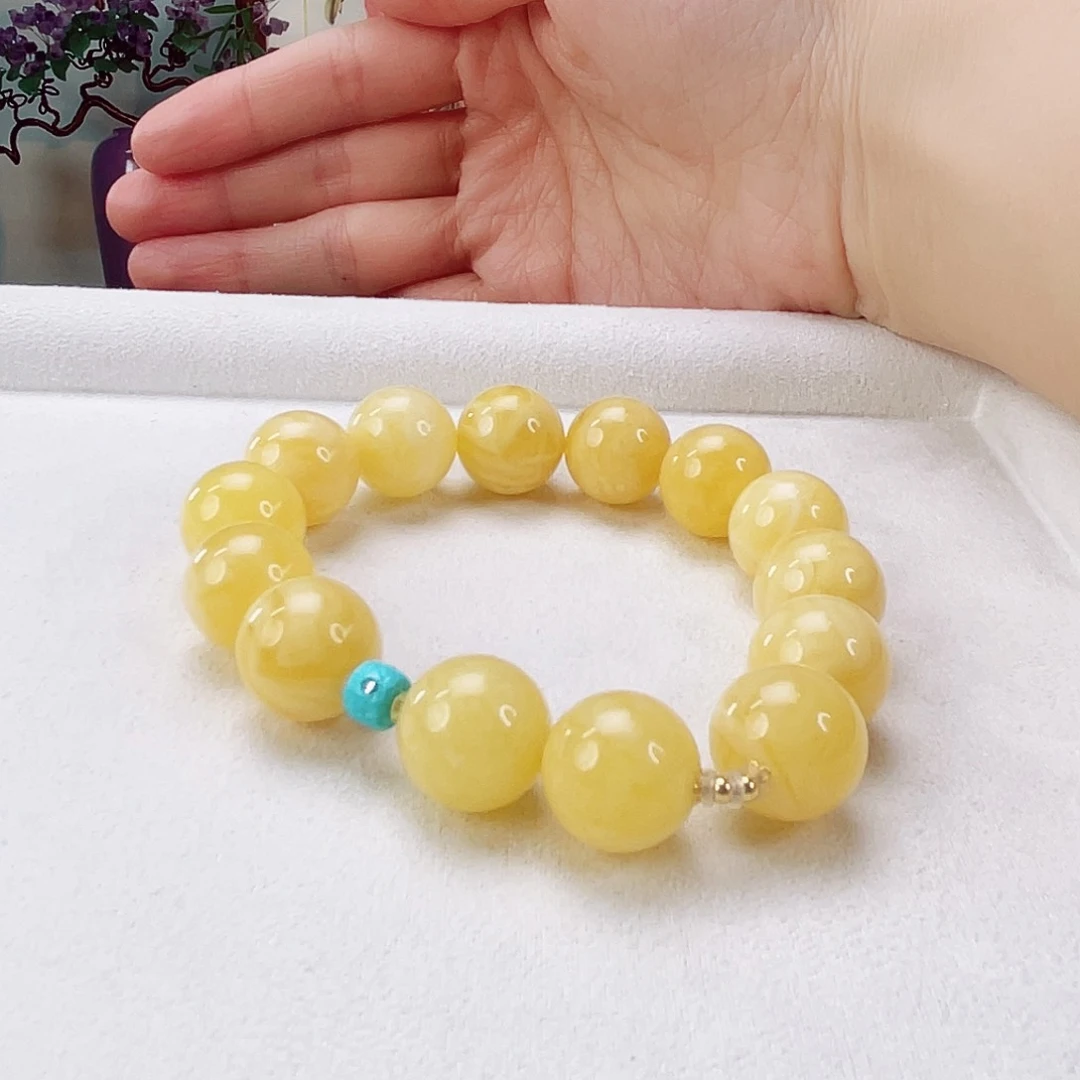 蜜蜡手链未镶嵌蜜蜡14.5