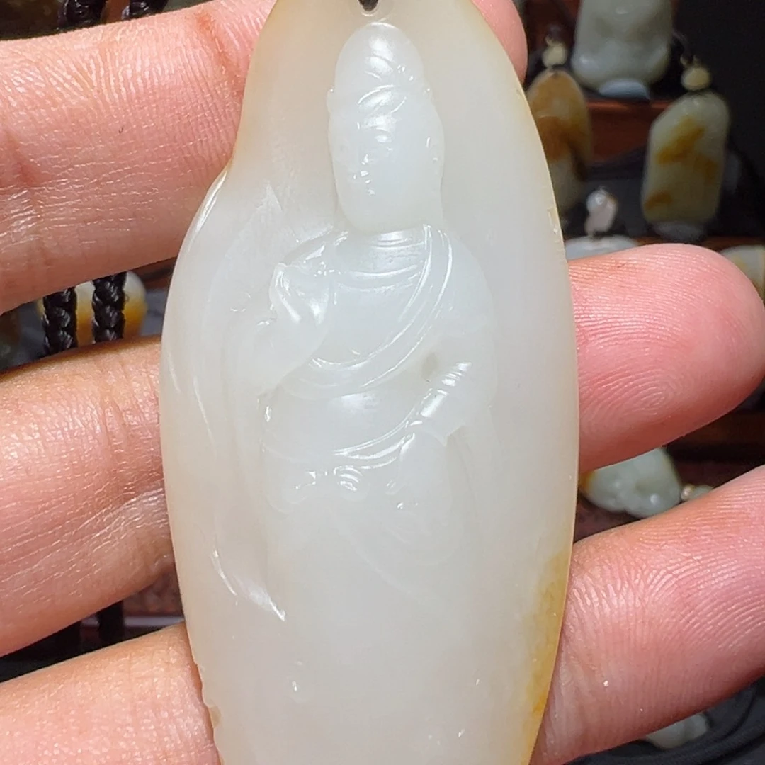颈饰未镶嵌和田玉（子料）继**进