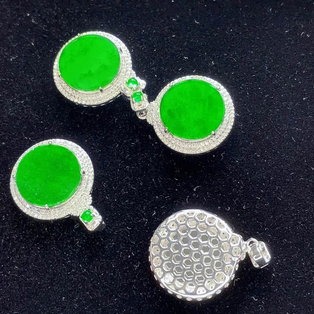 翡翠未镶嵌吊坠(不含链)