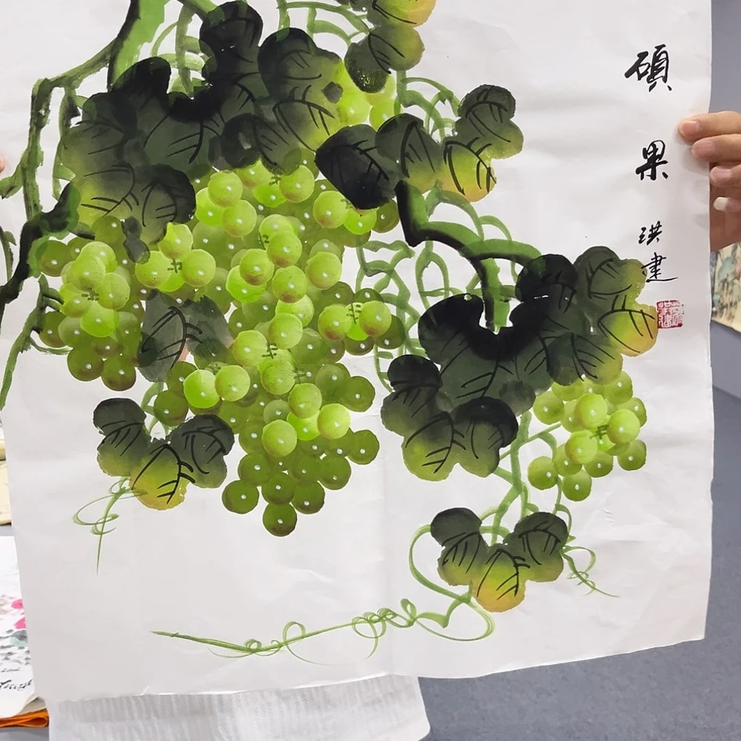 国画国画老师手绘作品