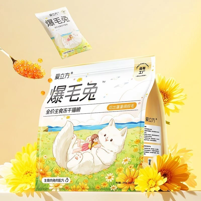 【胖虎家专属】爱立方冻干猫粮生骨肉幼猫咪成猫鸡肉兔肉冻干爆毛兔