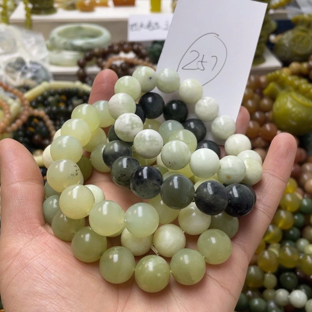 蛇纹石玉手链未镶嵌