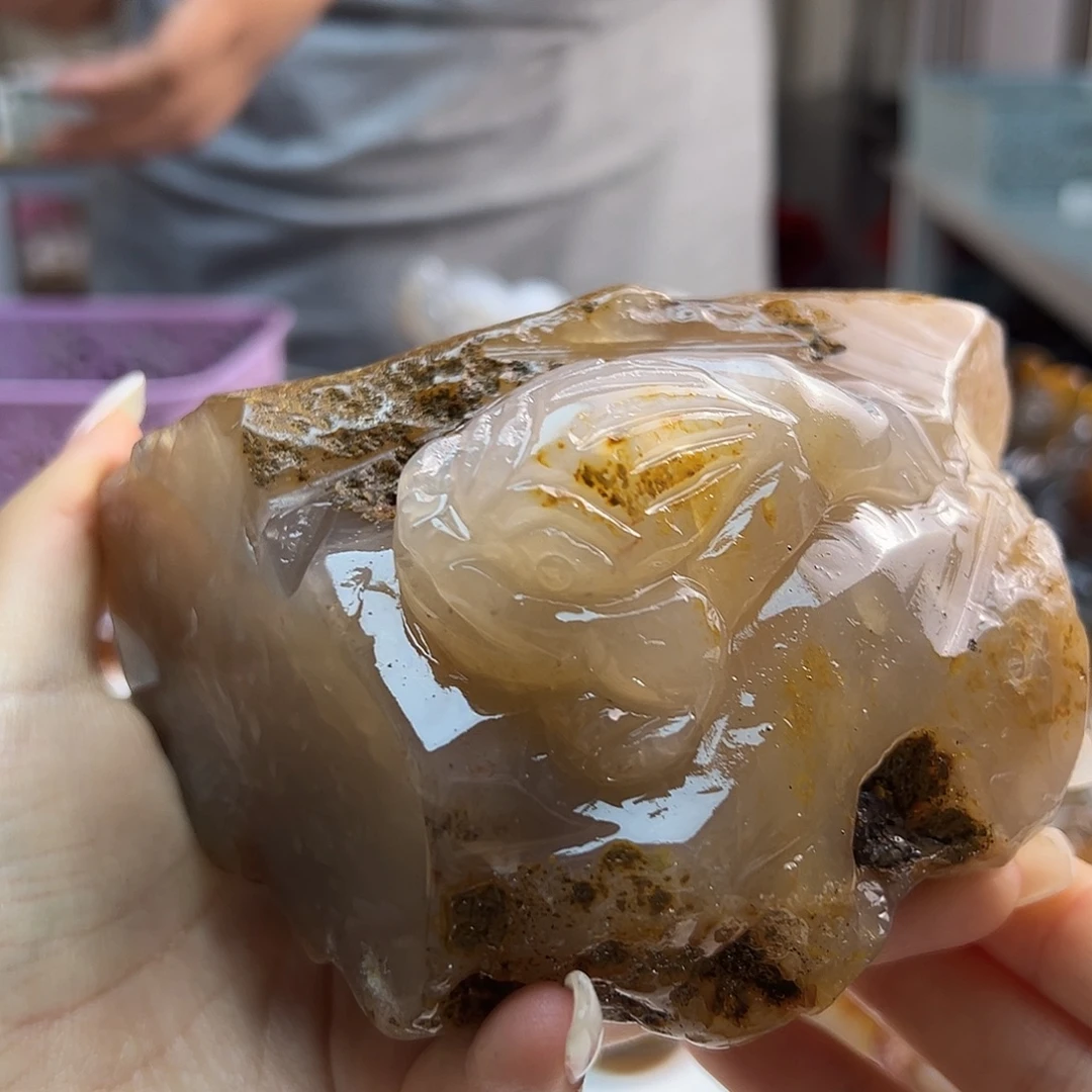 玛瑙/玉髓未镶嵌吊坠(不含链)