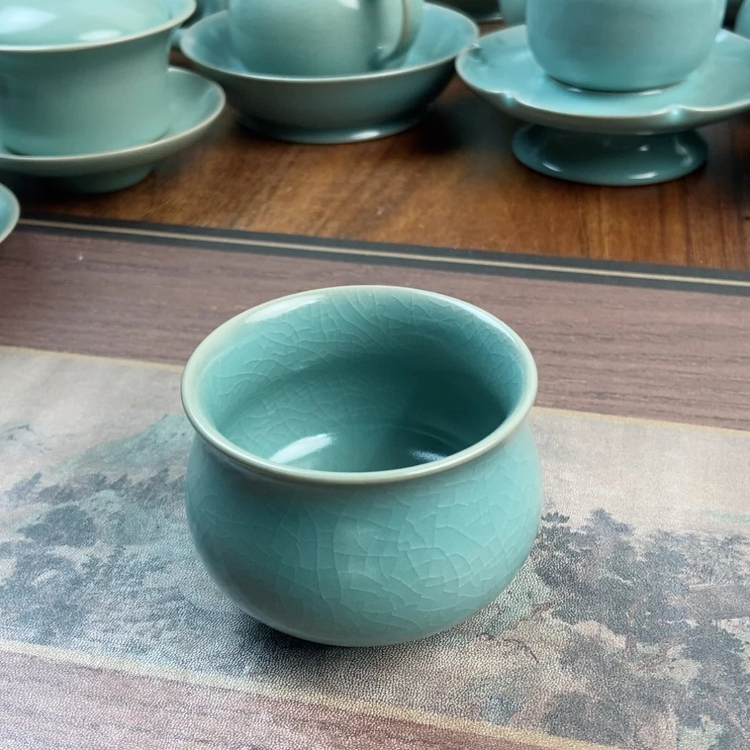 摆件原产地原矿汝瓷~茶器
