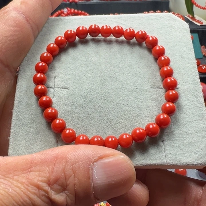 南红玛瑙天然原矿单圈6未镶嵌绿*