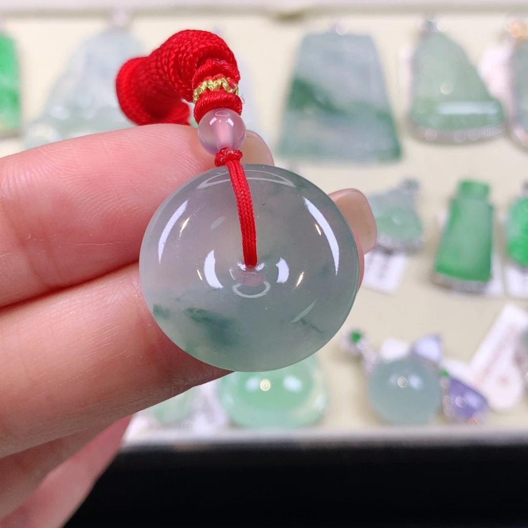 翡翠未镶嵌颈饰缅甸天然a货翡翠