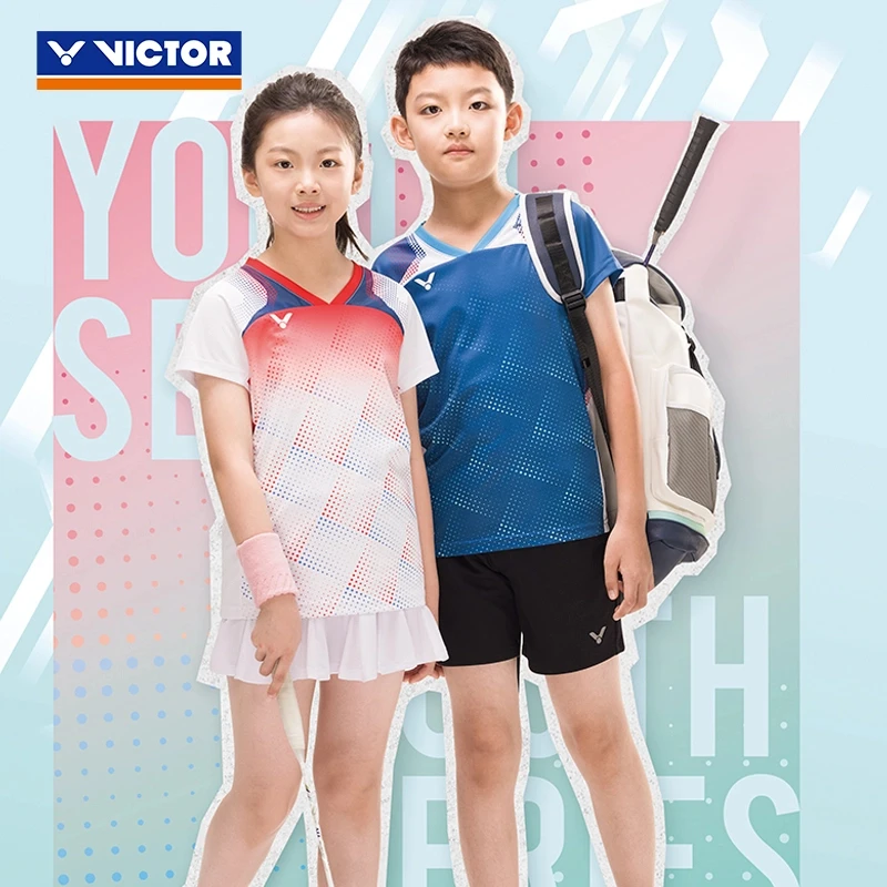 VICTOR/威克多羽毛球服青少年系列儿童速干运动短袖T恤 T-52012