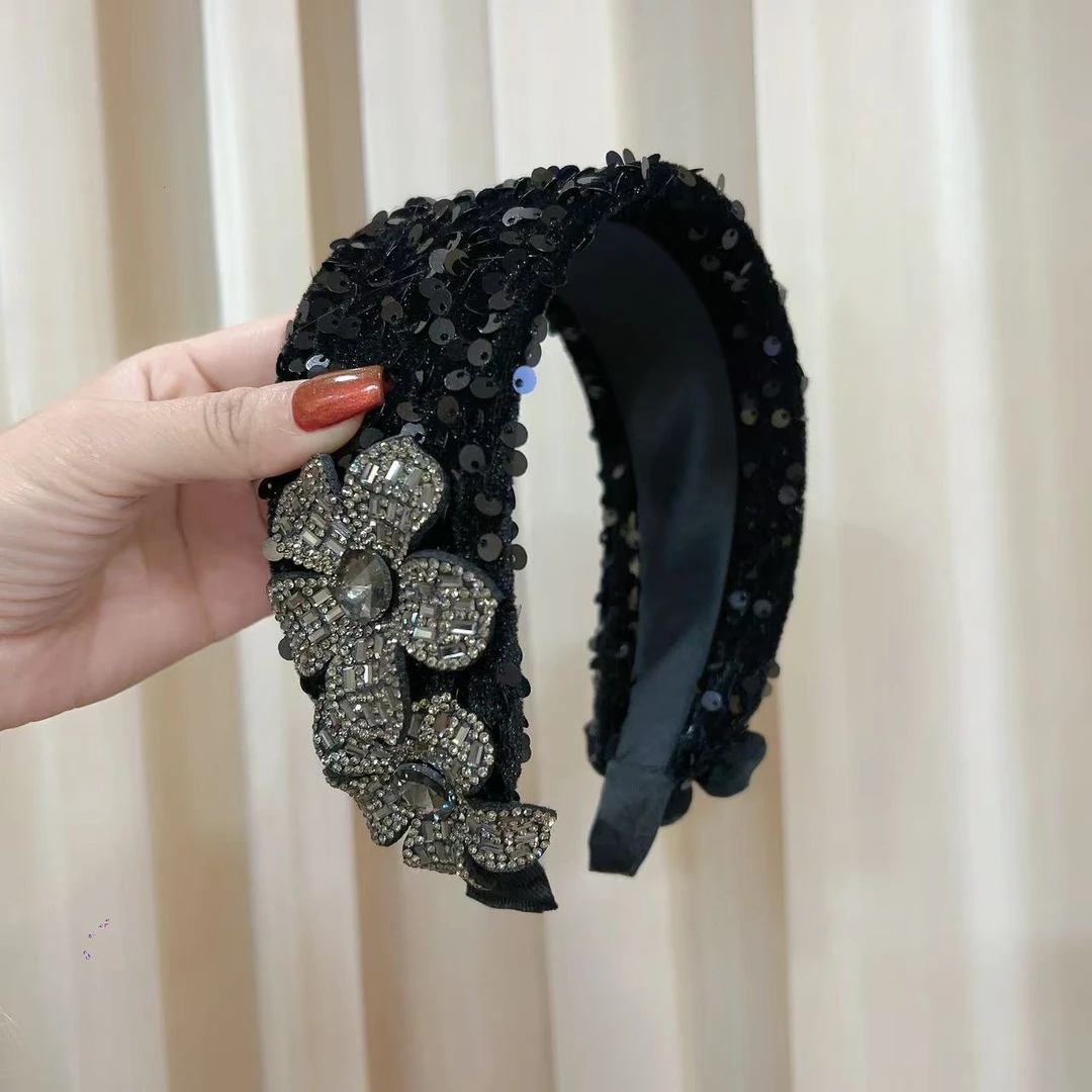 日韩复古港风原创设计少女风发箍优雅宽边复古头饰百搭发饰