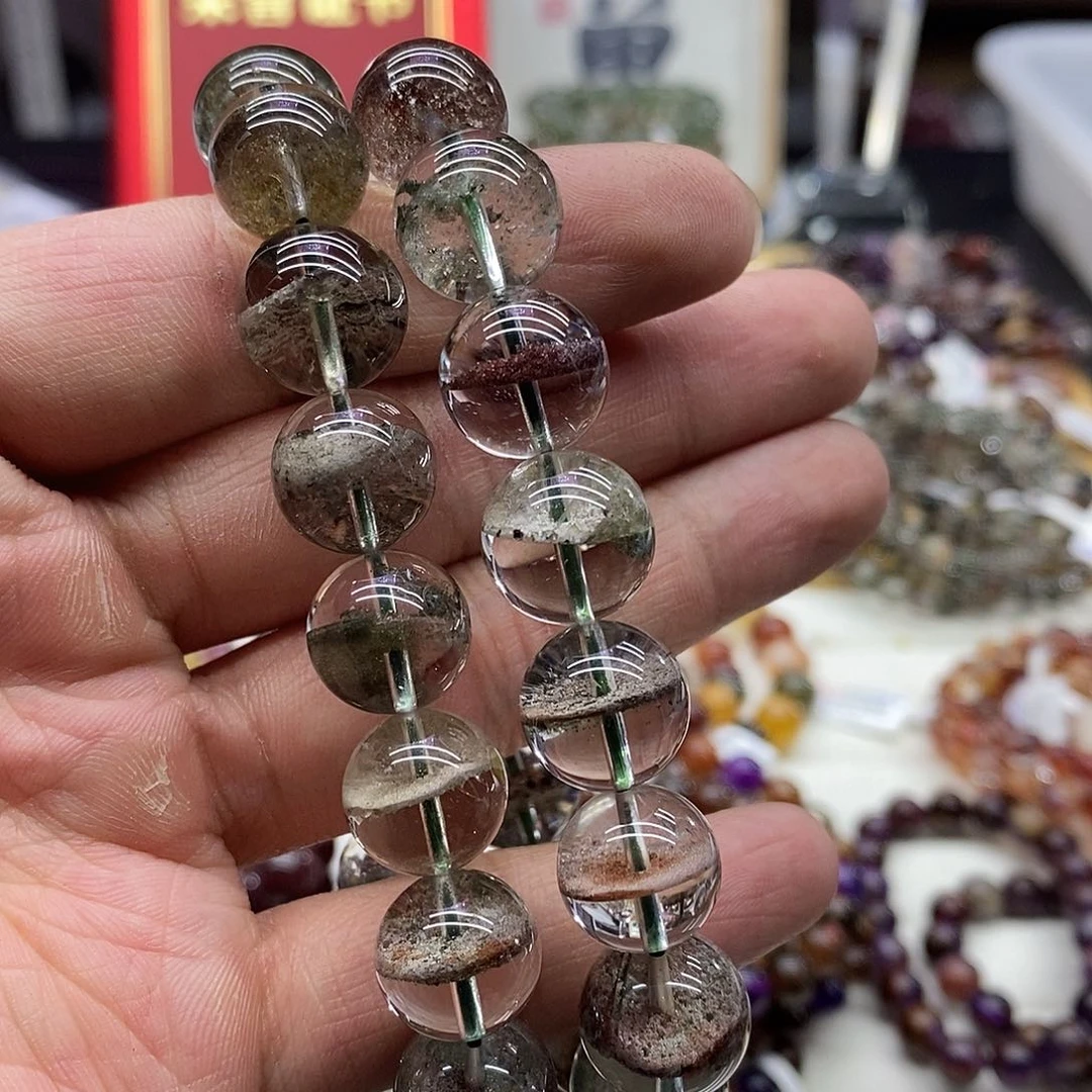 水晶手链未镶嵌多样性发货发一条