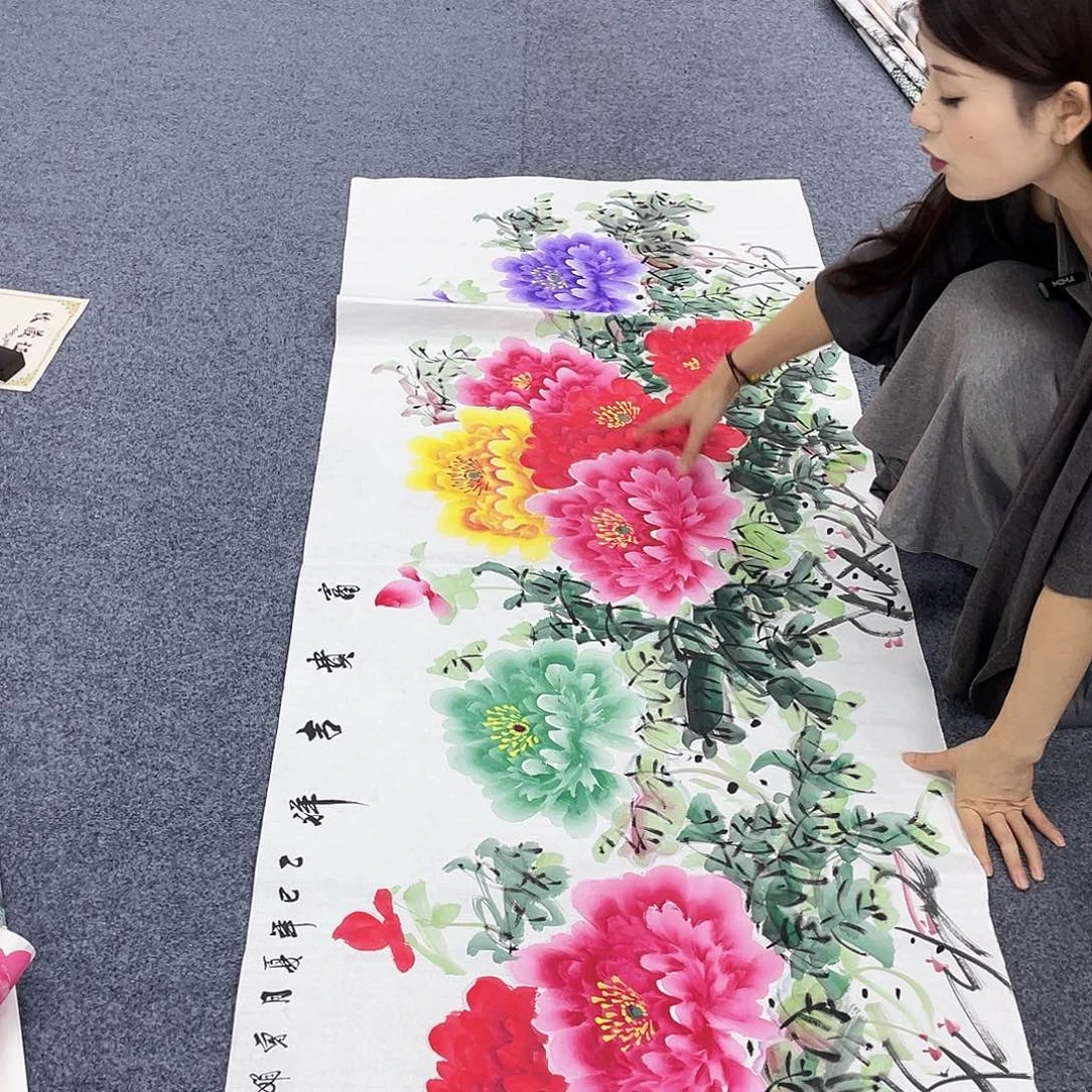 国画作品小姐姐放漏…