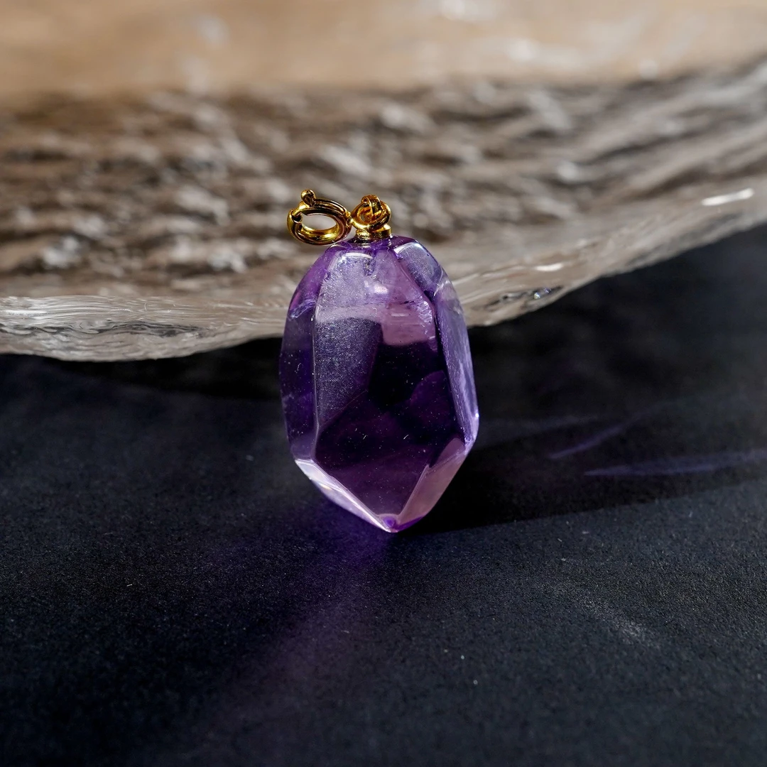 【MLK】紫晶原矿吊坠S640ZC1102