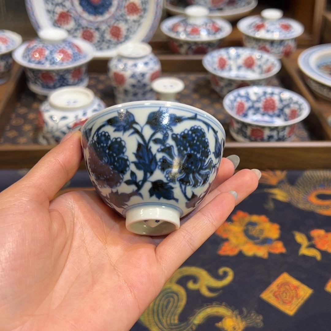 摆件陶瓷景德镇茶器百宝箱