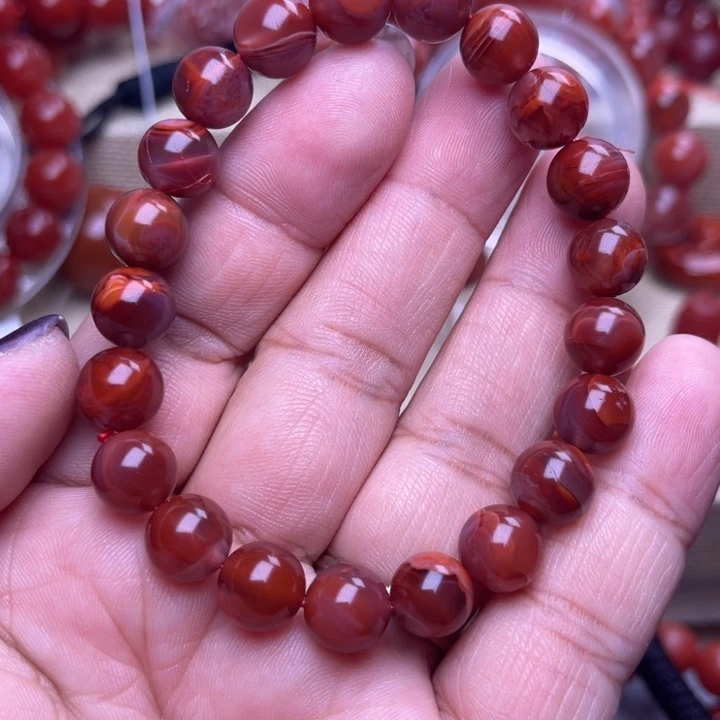 南红玛瑙未镶嵌颈饰火焰9 M