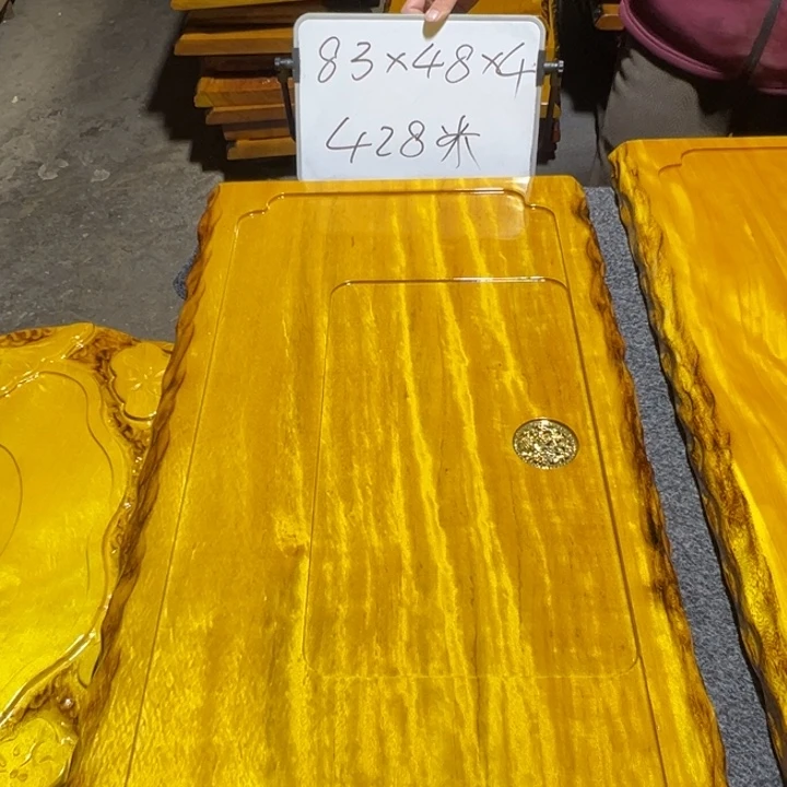 圣***车楠木实木家具根雕茶盘