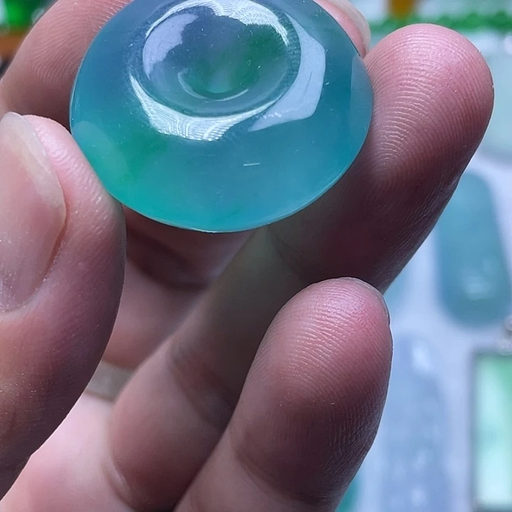 梦****心平安扣，金丝绿